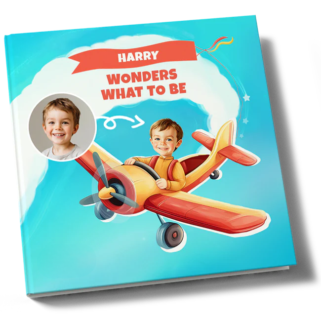 Hardcover children's book mockup